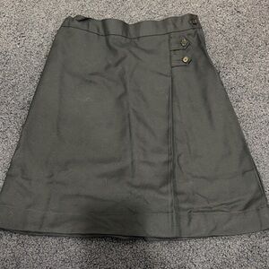 Lands' End navy uniform A-Line Skirt